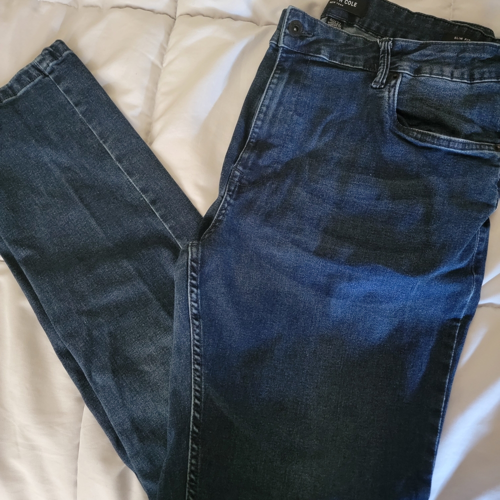 Kenneth Cole Dark Blue Straight Jeans